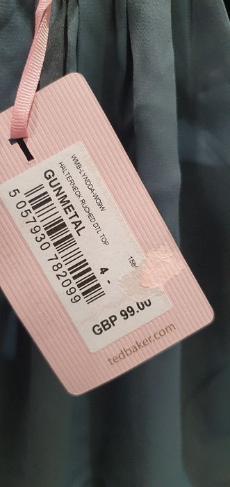 Bluzka Ted Baker rozmiar 4. Pasuje na XL Nowa z metką