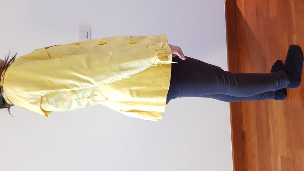 Casaco amarelo feminino