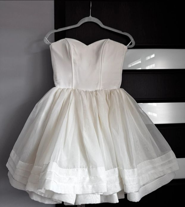Biała Lou zoe sylwester poprawiny studniówka S