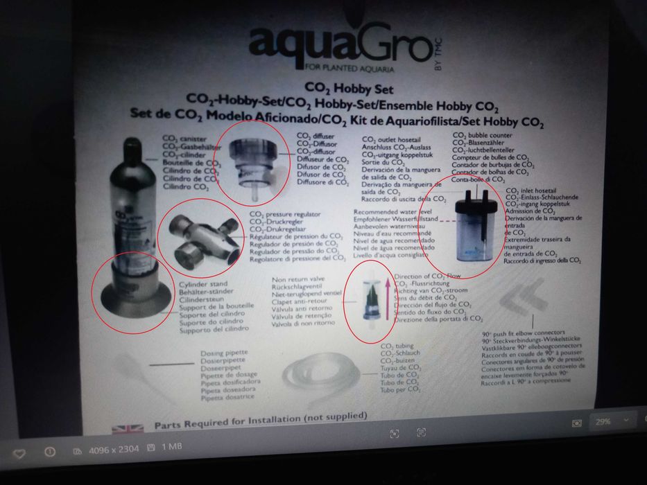 Equipamentos para sistemas CO2 de aquário – EHEIM e Aquagro / TMC
