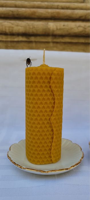 Velas artesanais de cera de abelha