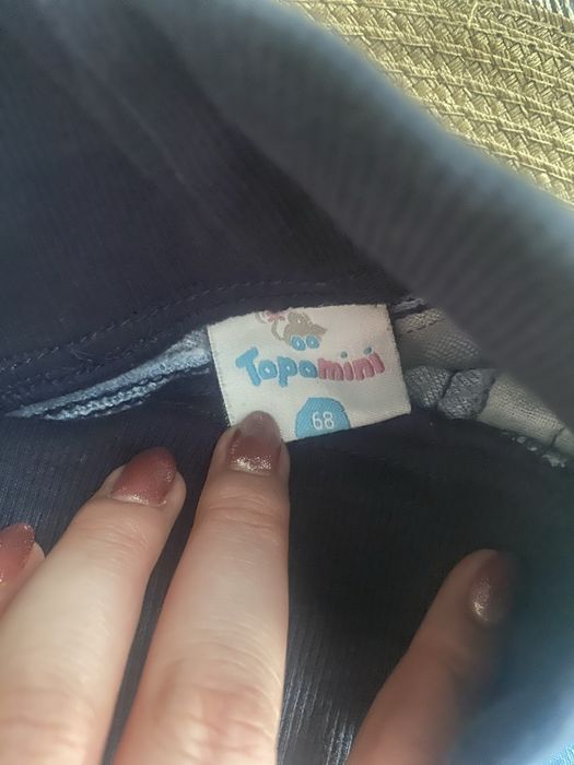 Spodnie jeansy chłopięce niemowlęce z gumkami