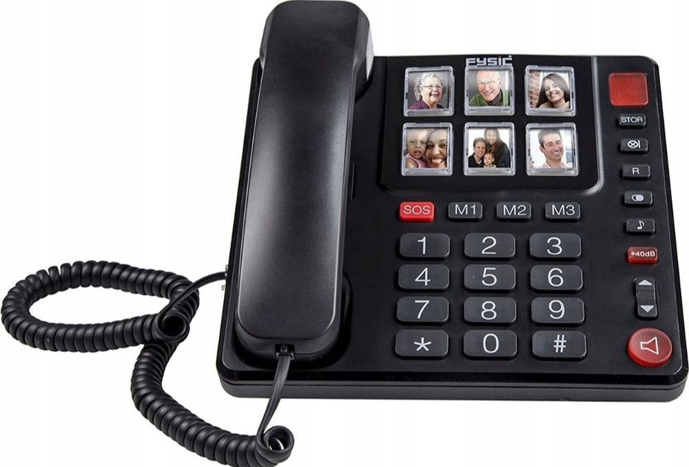 Telefon stacjonarny  z funkcją SOS
