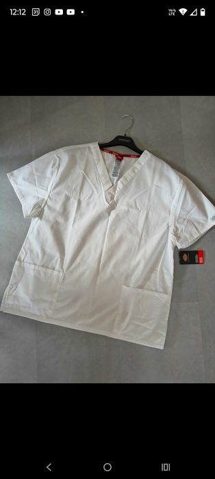 Bluza medyczna z kieszeniami biała rozmiar L Dickies
