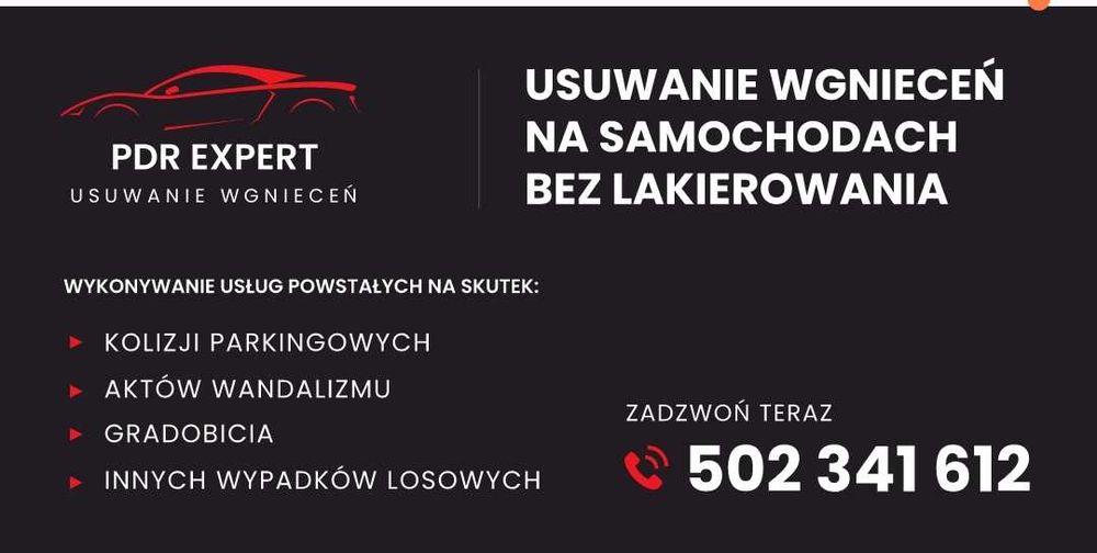 Usuwanie wgnieceń bez konieczności lakierowania metodą PDR