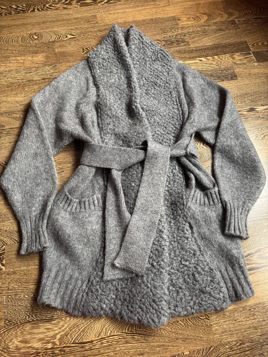 Sisley sweter szary z paskiem roz. XS