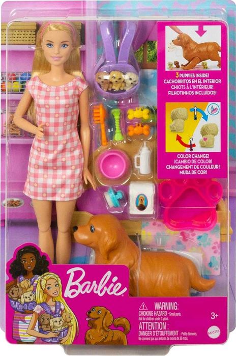 ОРИГИНАЛ! Набор кукла Барби Маленькое трио милые щенки Barbie Doll