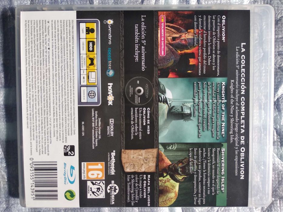 The Elder Scrolls IV: Oblivion 5° Aniversário PS3