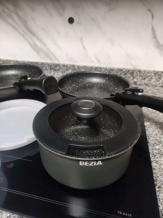 Trem de cozinha Jogo 10 peças frigideiras e panelas