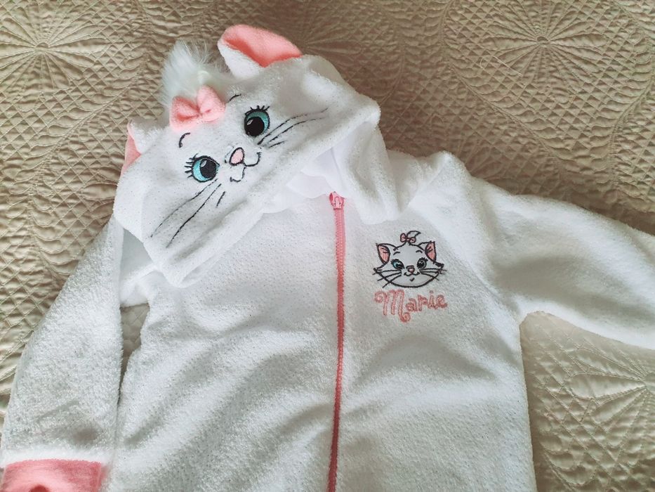 Fato pijama macacão polar gatinha novo