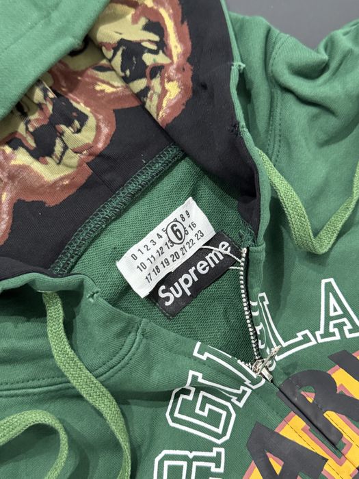 зип худи Supreme MM6 Maison Margiela Zip Up Hoodie green
