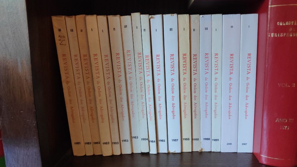 OPORTUNIDADE - Revistas da Ordem dos Advogados (17 tomos)