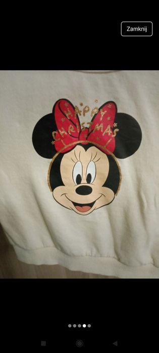 Bluzka Myszka Minnie Nowa 74 Sinsay