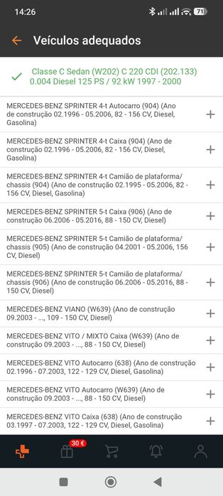 Mercedes sensor óleo w202 w 203 w204 w204
