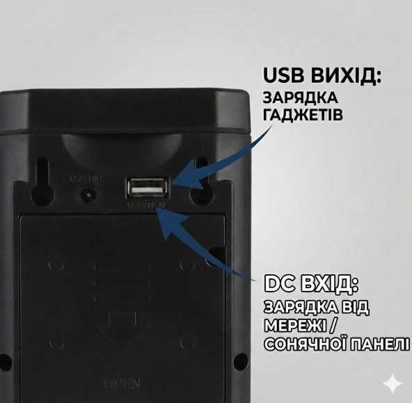 Лампа ліхтар led 24 діоди her-tex ht-2626 акумуляторний 80 год роботи