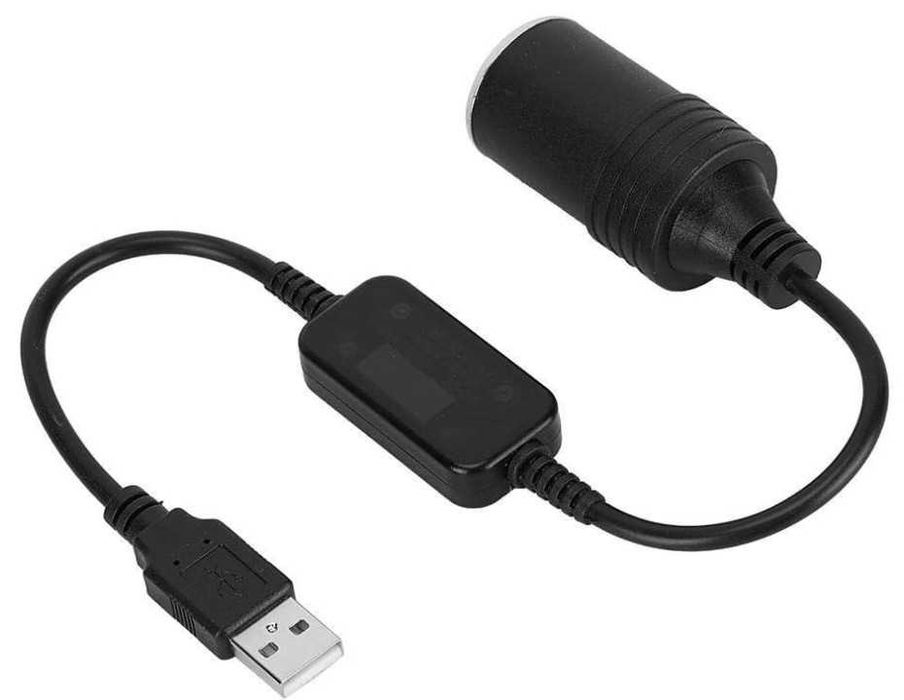 Adapter, konwerter z USB 5V na gniazdo zapalniczki 12V Nikou