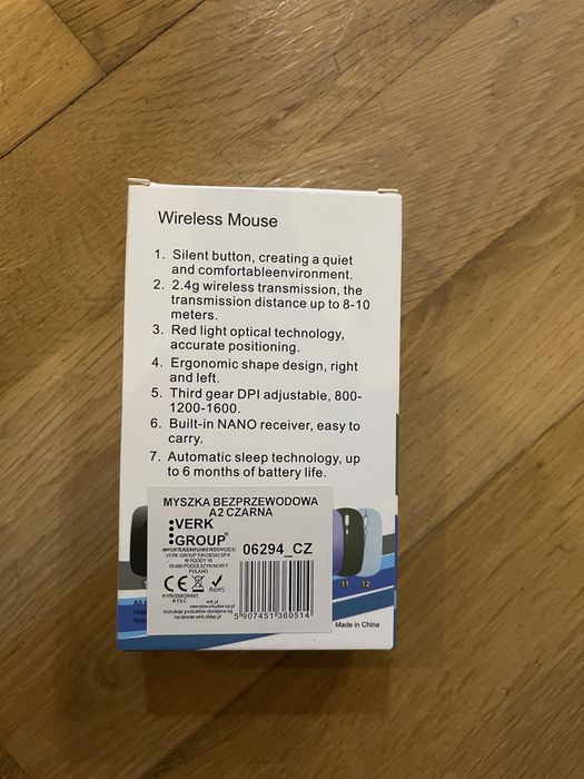 Mysz optyczna komputerowa biała