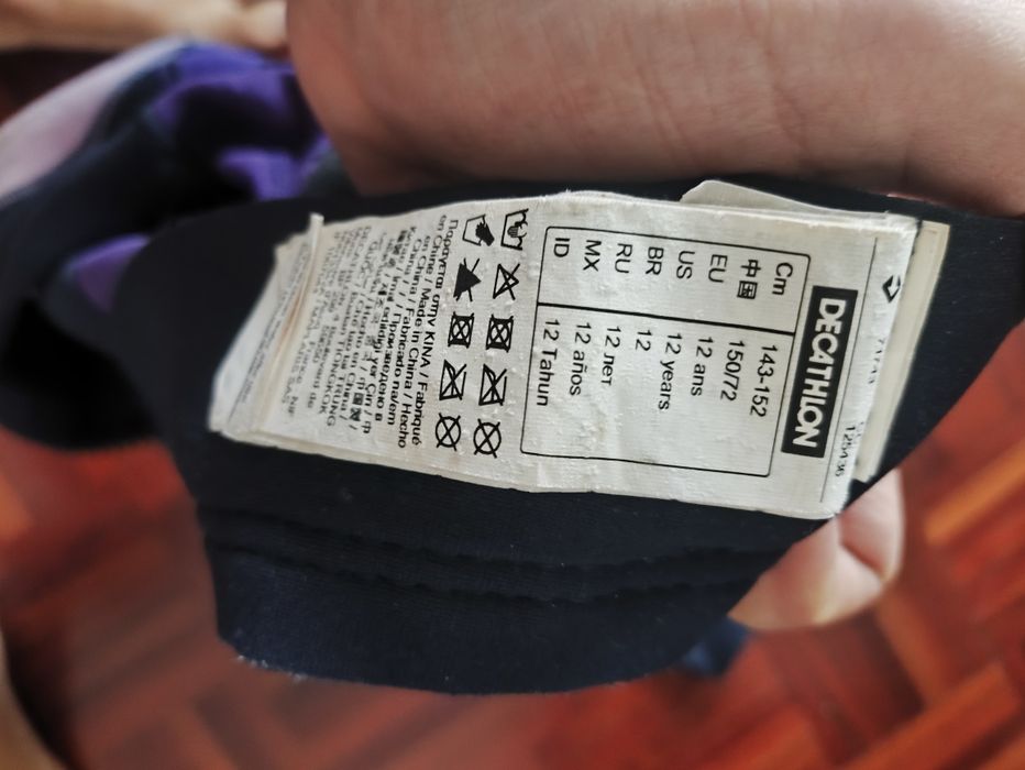 Fato neoprene criança 12 anos