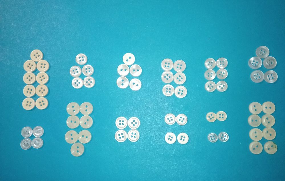 Пуговки рубашечные