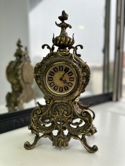 Relogio decoração de mesa em bronze