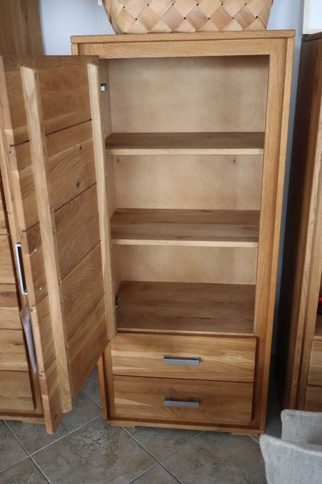 Komoda pojedyncza – dąb olejowany, lite drewno