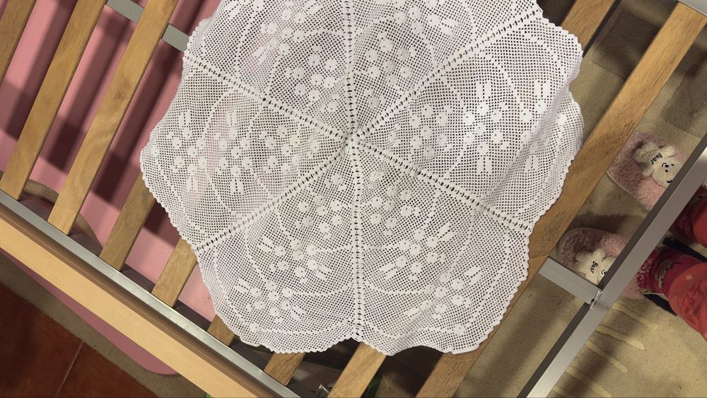 Toalha bordada à mão