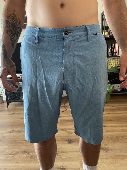Calções banho compridos estilo ganga Hurley Panthom
