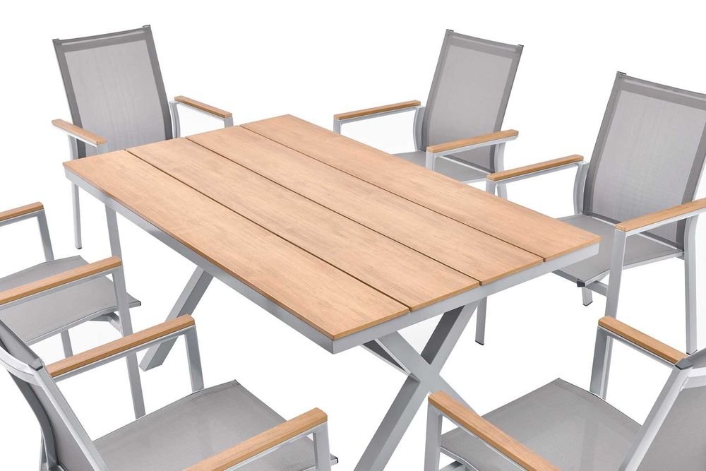 STÓŁ Polywood Deska WPC Stolik Do Ogrodu Prostokątny 90x150x75
