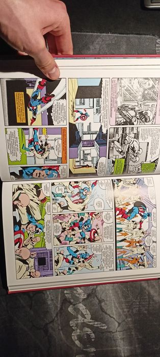 Komiks kapitan Ameryka superbohaterowie Marvela