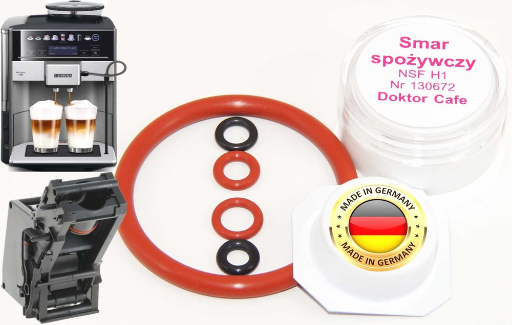 Zestaw specjalna uszczelka smar Siemens EQ5 EQ6 EQ7 EQ8 Bosch Vero itp