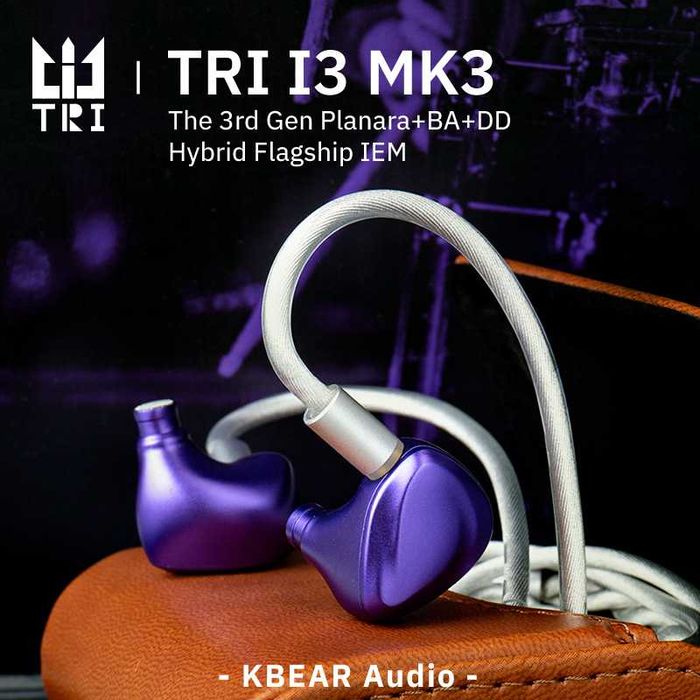 ‼️ TRI i3 MK3 (jack 4.4) - трибридные IEM's наушники (1PLA+1BA+1DD)