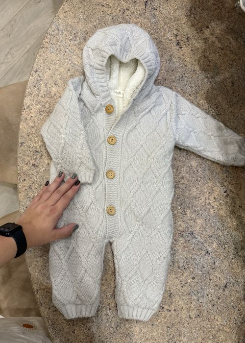 Комбінезон осінній вʼязаний bebetto 3-6 міс 68 см