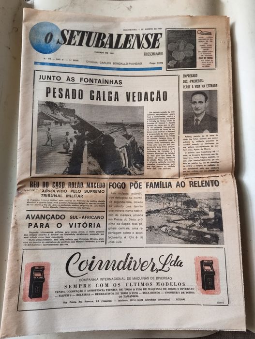 12 Jornais "O Setubalense" – Ano 1987