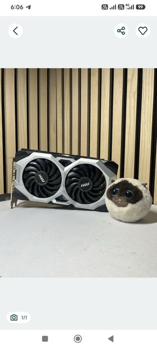 Rtx 2060 6 gb ventus oc від MSI