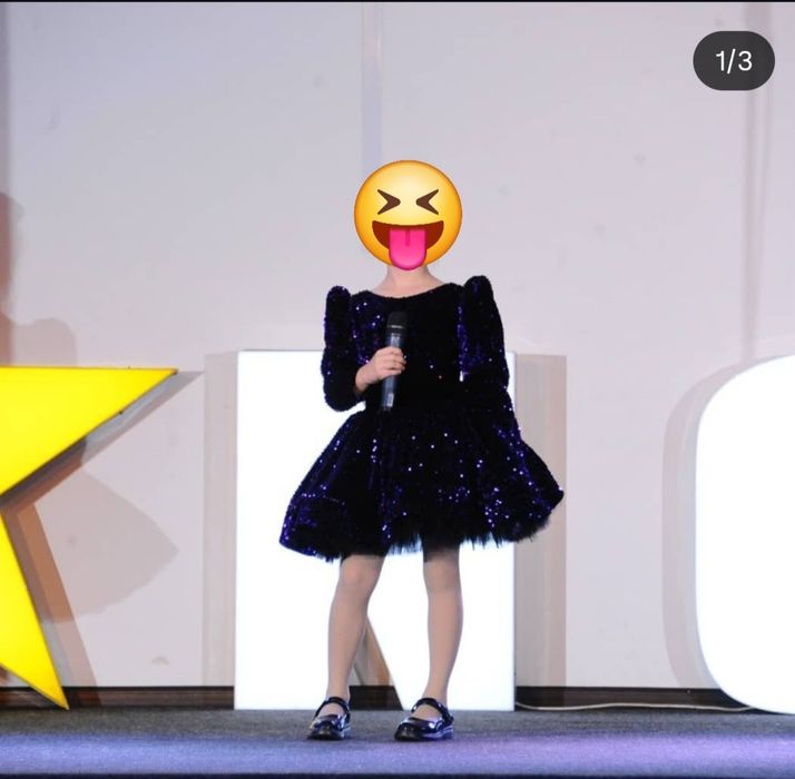 Продам нарядное платье на девочку 6-7 лет