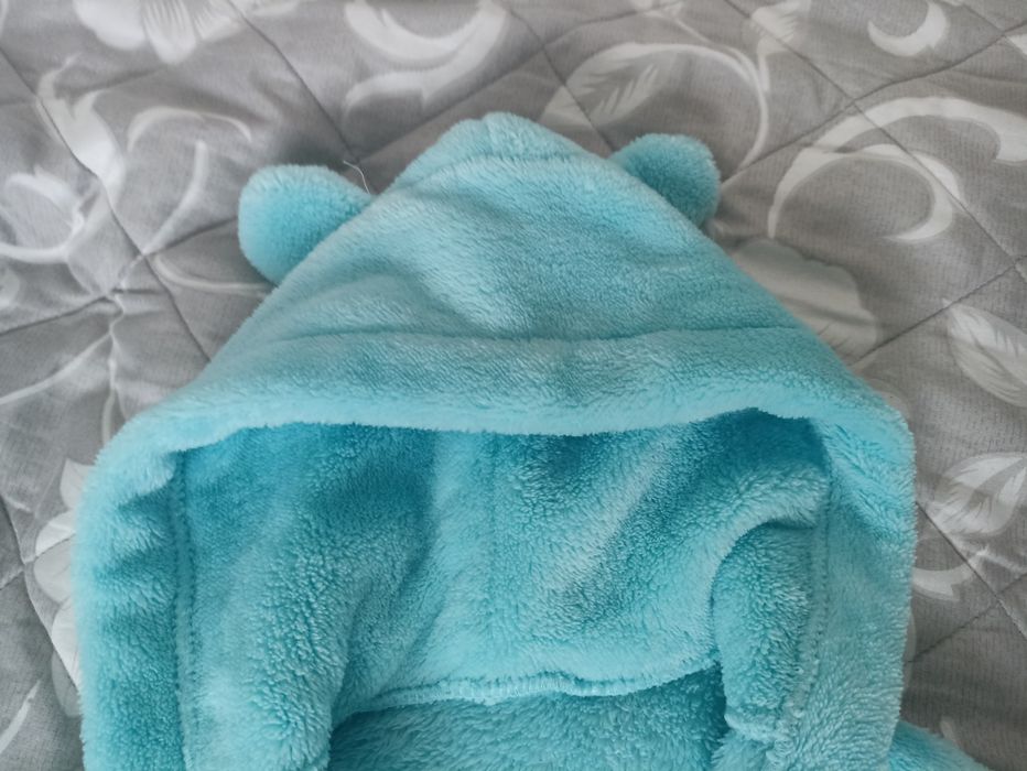 Szlafrok 80 dziecięcy 86 92 ręcznik do kapieli jak NOWY UNIKAT