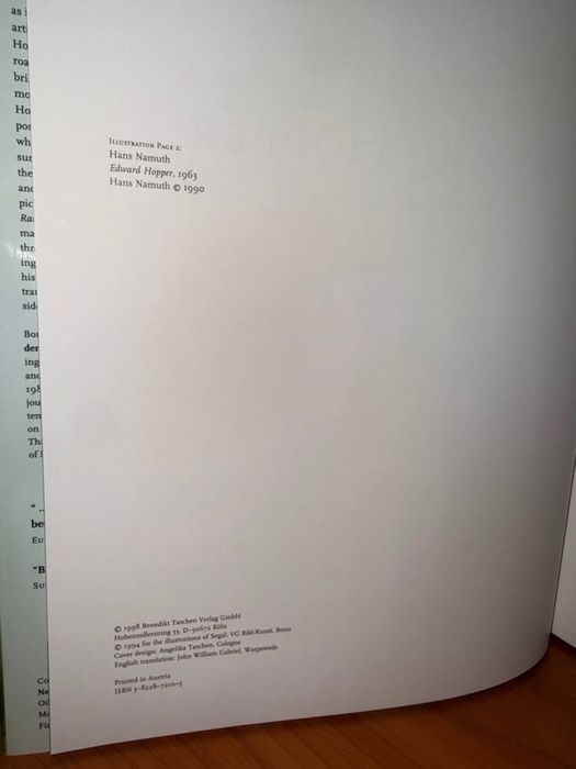 Арт-бук Edward Hopper / Едвард Гоппер / Альбом Taschen 1998 / Книга англійською
