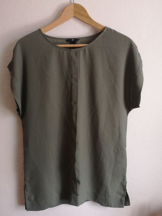 Sukienka XS H&M khaki oversize nowa
