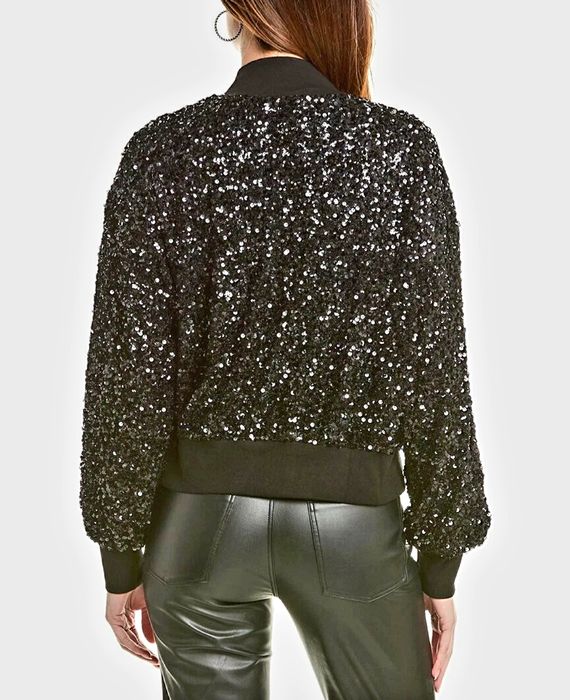 Шикарный бомбер куртка ветровка жакет с паєтками