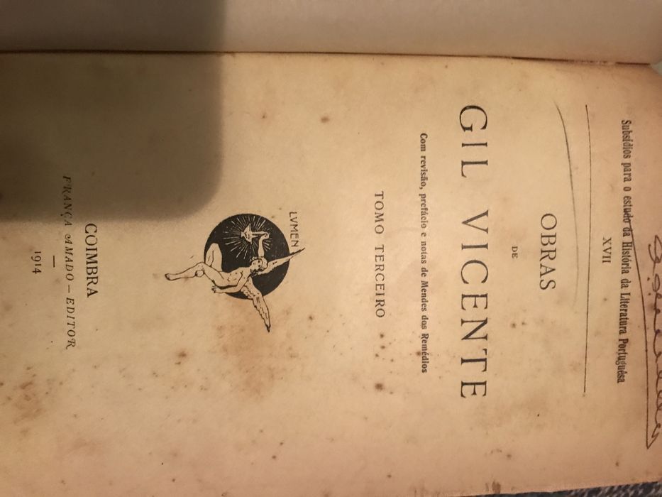 Obras - 3 volumes Gil vicente, vol  1.2 e 3-1907