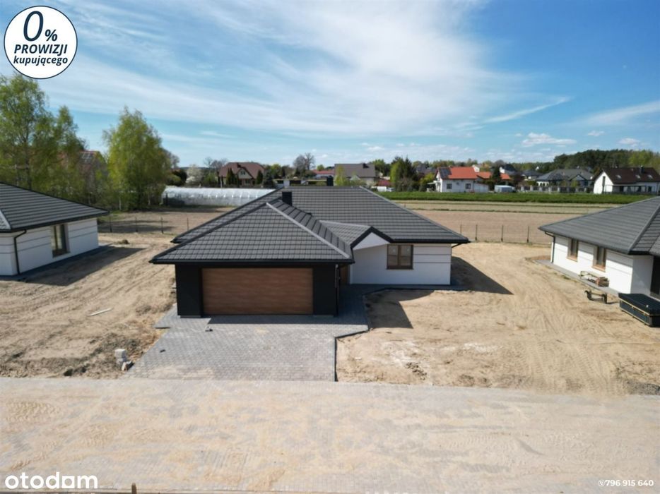 Nowy dom 148m2 / 800m2 w stanie deweloperskim