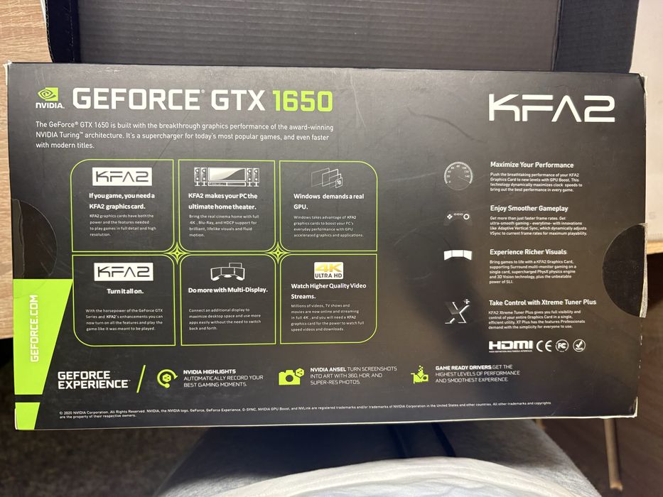 Karta graficzna NVIDIA GEFORCE GTX 1650 ex