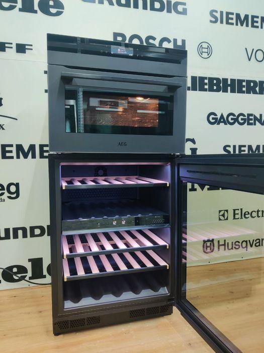 Шикарний комплект AEG™.Винний холодильник та духовка з мікрохвильовкою