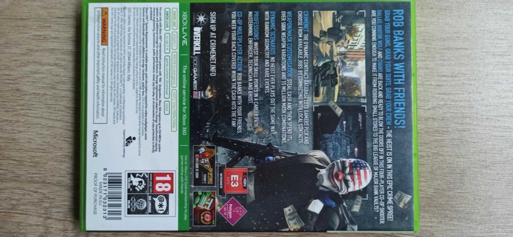 Gra xbox 360 PayDay 2