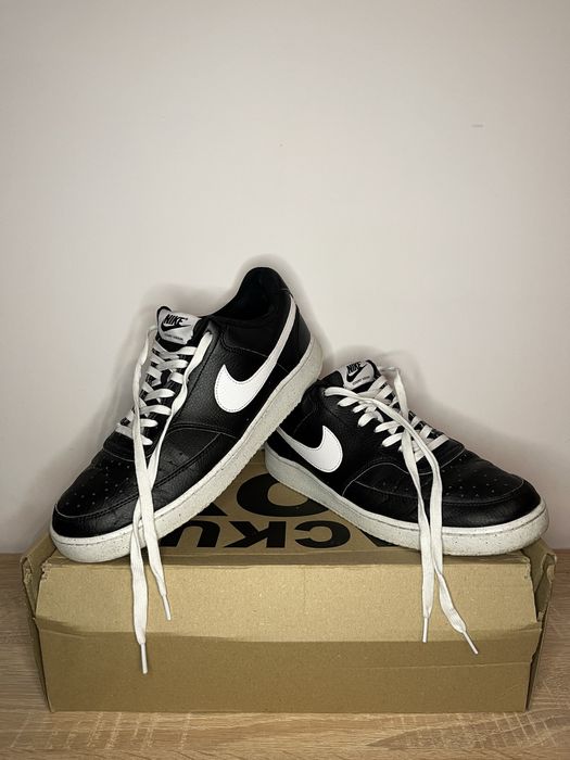 Buty Nike Court Vision  44.5 - 28.5cm ( Czarny / Biały )