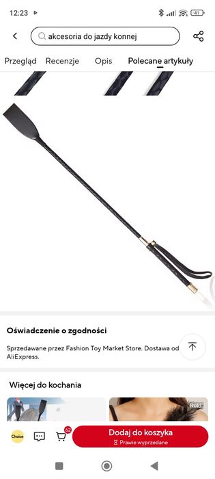 Bat bacik hobby horse 30 cm profesjonalny