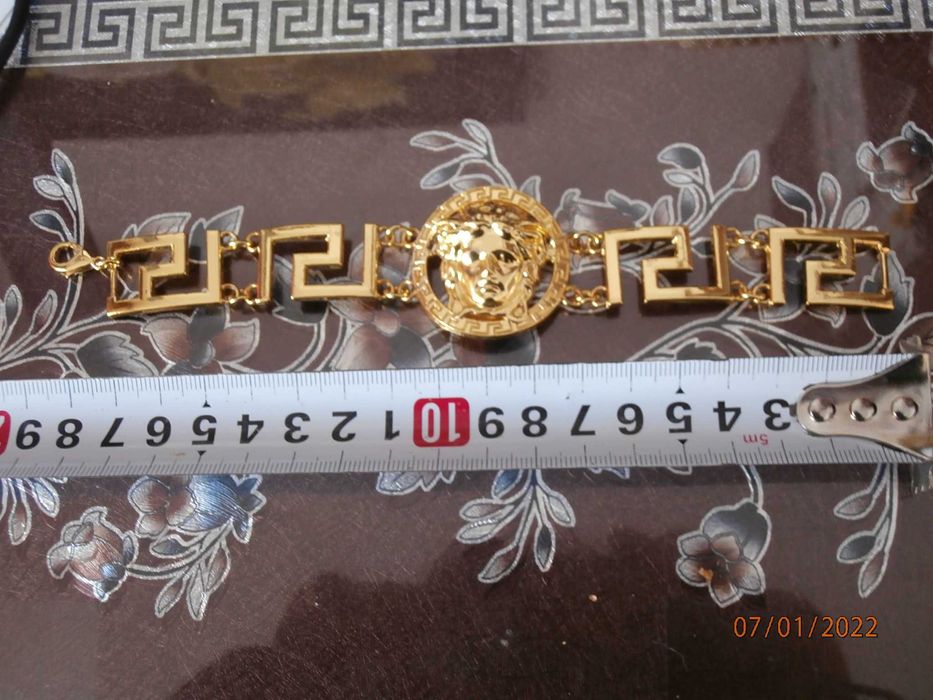 Bransoletka VERSACE Piękne duże LOGO Meduza - czytaj opis