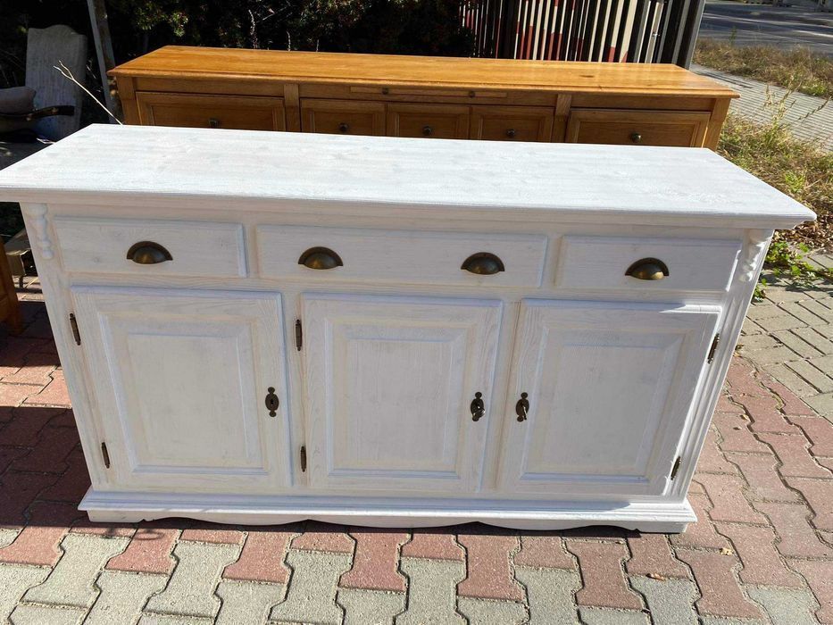 Komoda drewniana sosnowa biała prowansalska Shabby Chic FV DOWÓZ