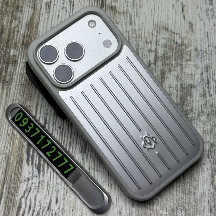 Чохол преміум Rimowa Case на iPhone 17 Pro Max/ 17 Pro/ 18 Pro Max Метал. Римова. Чехол