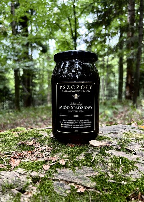 Miód spadziowy-spadź iglasta              1 x słoik 1250/900ml